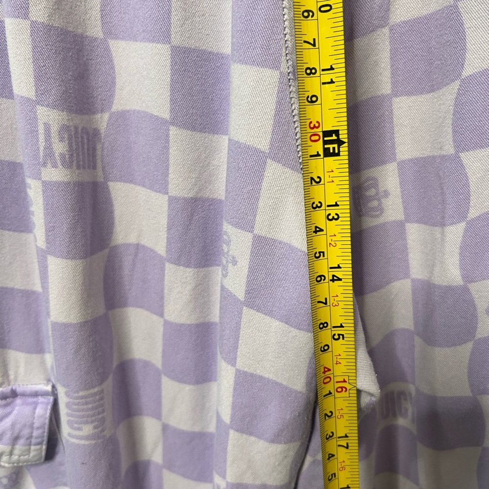 Lavender Checkered Drawstring Joggers - Women - Picture 7 of 10
